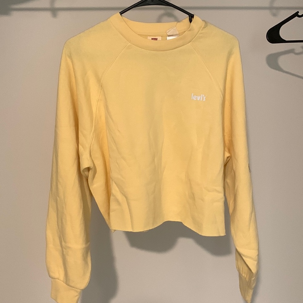 Womens - yellow - Sweatshirt - Crop top - Levi's - Seasonal
